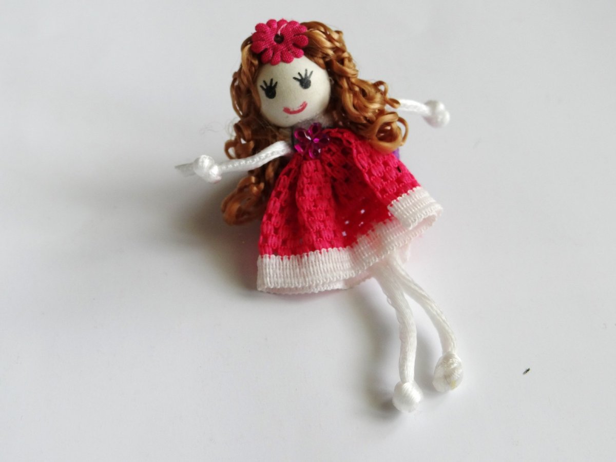 Gumička do vlasů - Růžová panenka