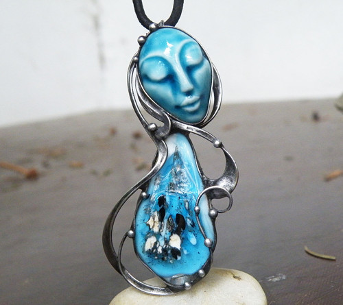 Duše vody...(sklo,porcelán) 