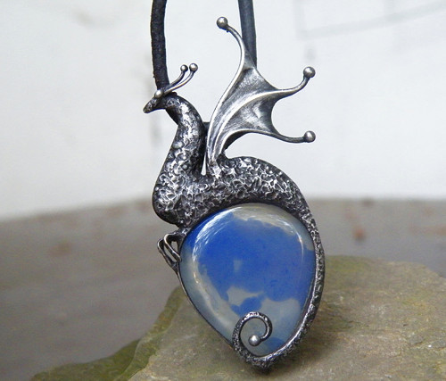 Lunarius... nebeský drak...(achát kabošon)