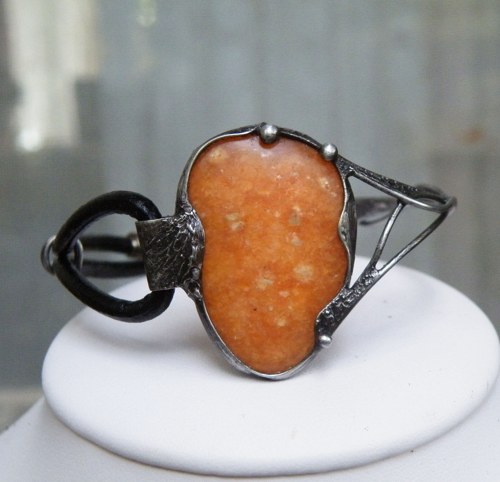 Isabel...(orchidejový kalcit) náramek