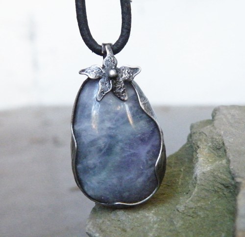 Květ v mlze...(fluorit) oboustranný