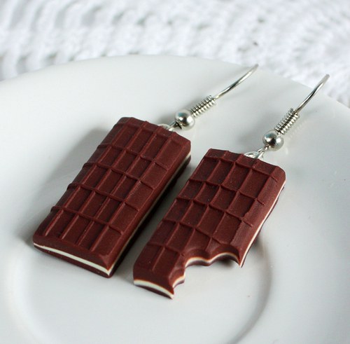 čokoládky s bílou náplní