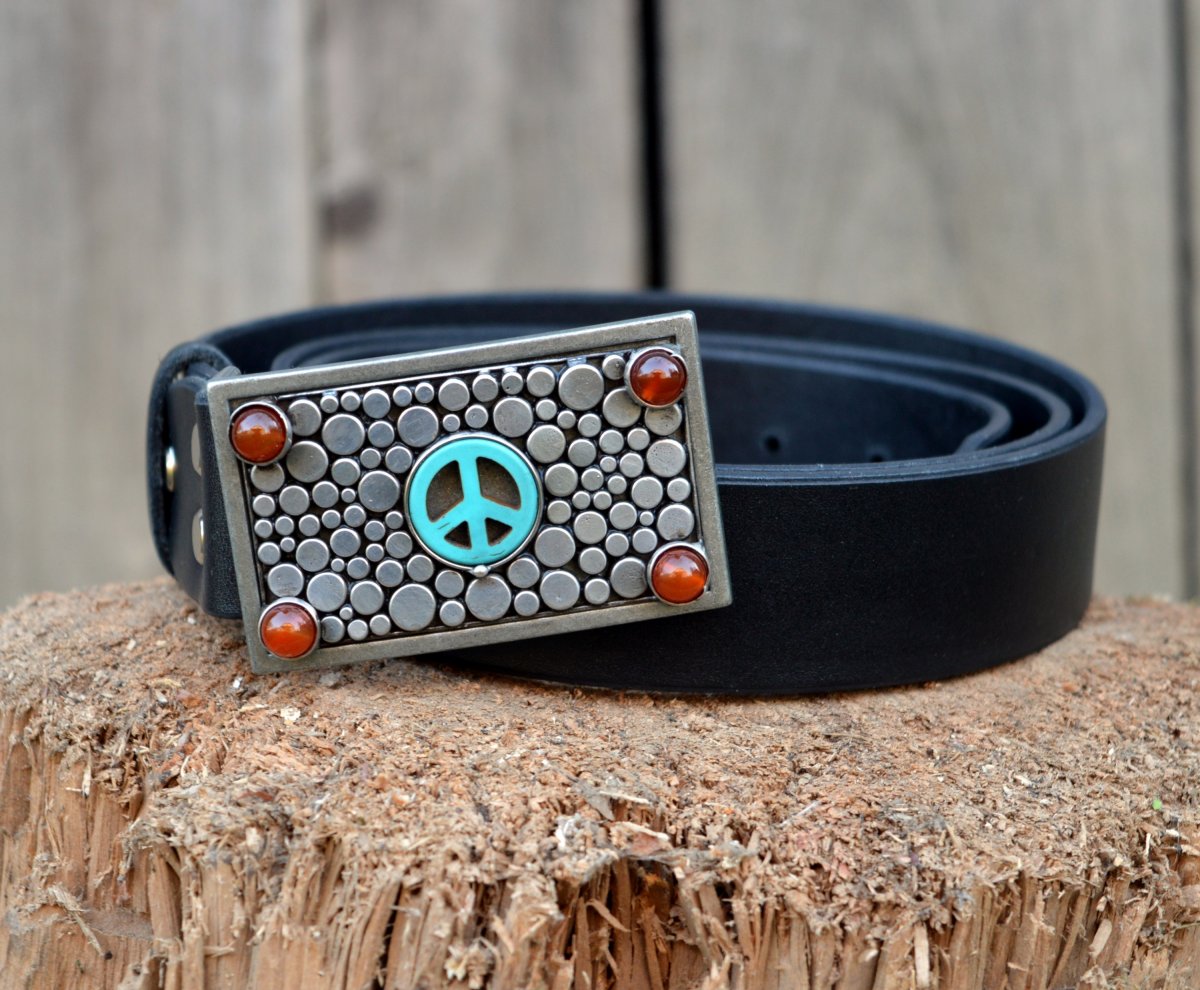 Hippies pásek s autorskou sponou