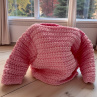 Dětský pletený svetr růžový - 86