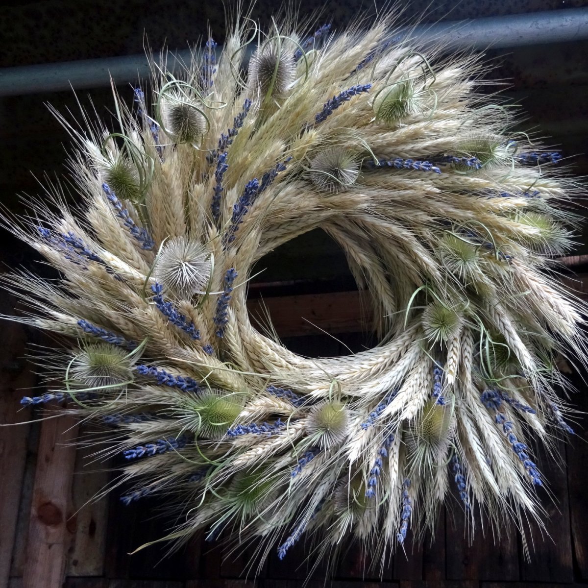 Věnec - Žito, levandule, bodláky...