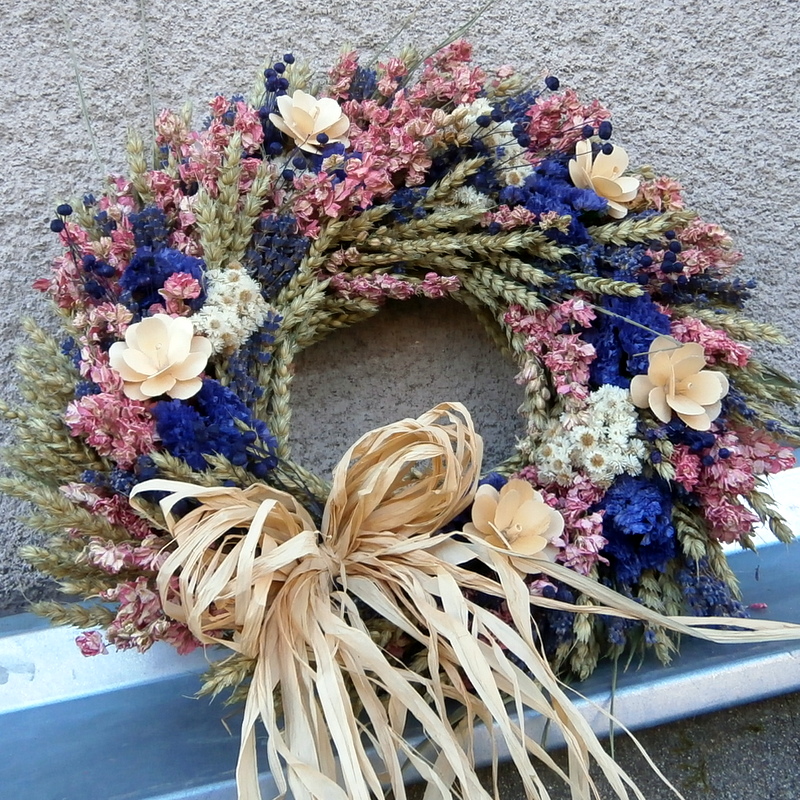 Věnec - Romantický v růžové 2