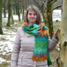 Pletená šála - krajina jezer