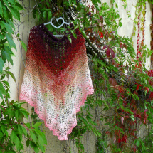 Háčkovaný šátek - podzimní harmonie