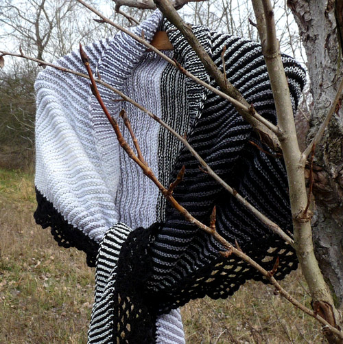 Sním o zimě (pletený šátek)