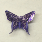 Motýlí křídla - origami brož