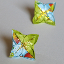 Ranní svěžest - origami náušnice