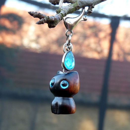 Přívěsek na klíče - kočička