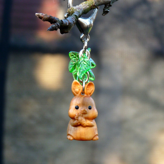 Přívěsek na klíče - králíček