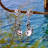Náušnice - labutě (Swarovski)