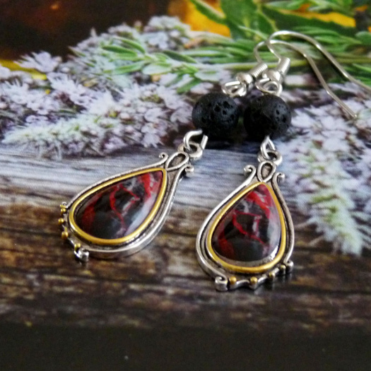 Náušnice - nespoutané (láva)