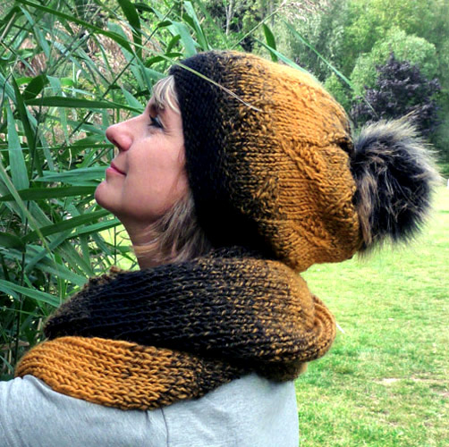 Vůně hořčice - vlněná čepice