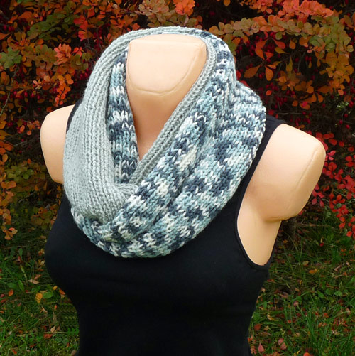 Nákrčník v šedém melíru (sleva )