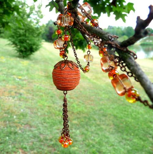 Náhrdelník - meruňkový