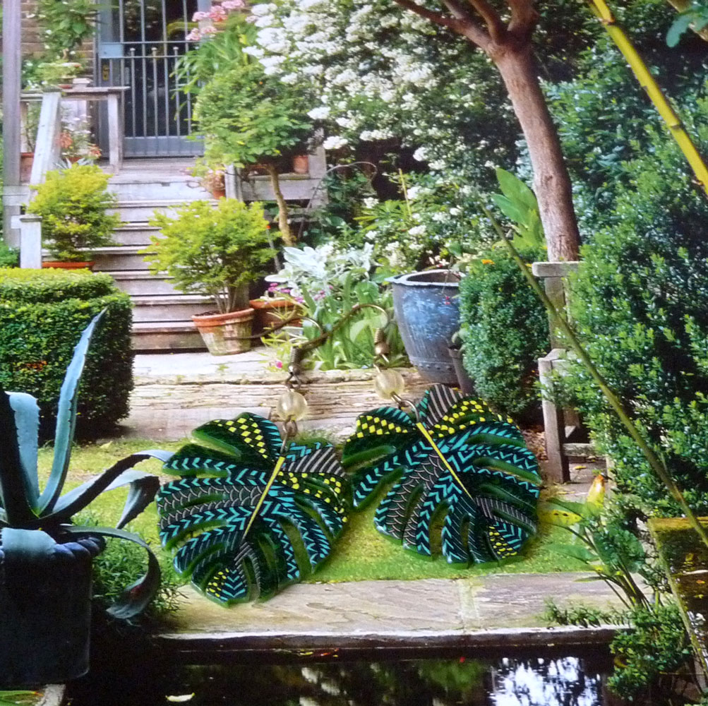 Náušnice - monstera