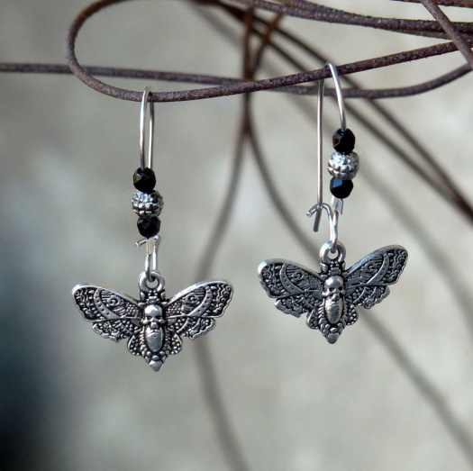 Náušnice - lišaj smrtihlav