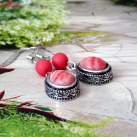 Náušnice - nežný rodochrozit