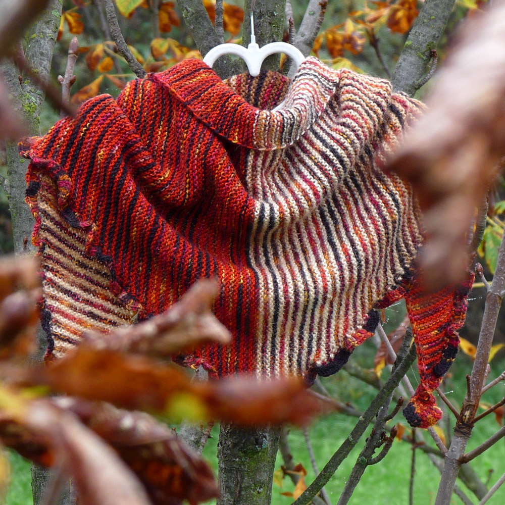 Pletený šátek - první mrazík