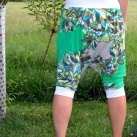 turecké kalhoty -  zelenkavé