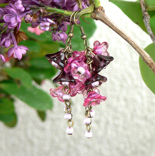 Květinová romance - růžové s kapkou šeříku