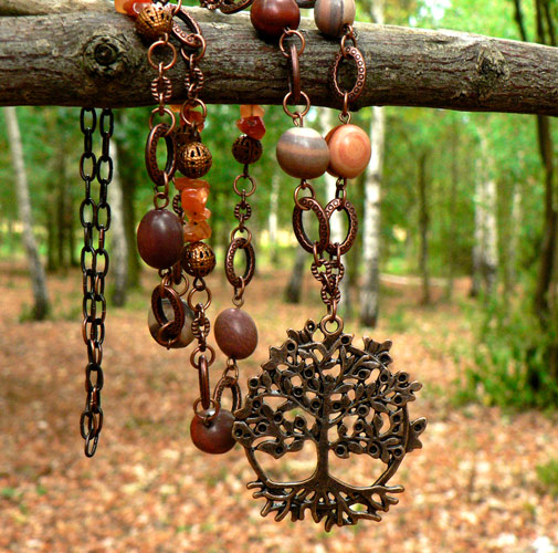 Podzimní procházka lesem (jaspis,karneol)