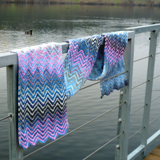 Pletená šála - romantická zima