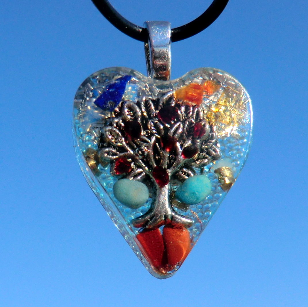 Granátový Strom Života P4 * orgonit * modrý