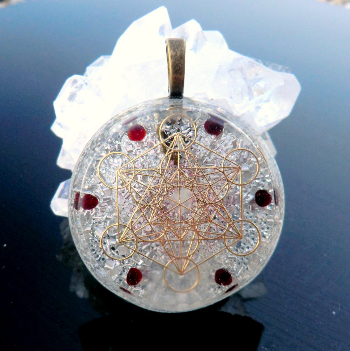 Orgonit pro Tělo i Duši (F) * Granátový Metatron