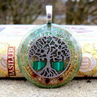 Strom Života *6*  Amulet * Malachit s granáty