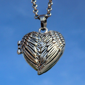 Otevírací Medailonek - Srdce Anděla pro Lásku