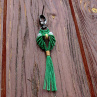 Přívěsek SOVA  s Křišťálem na klíče, batoh - Zelená