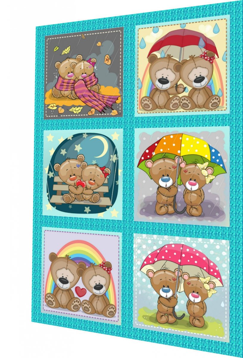 BAVLNĚNÝ PANEL - SADA 27 x 40 cm MD21