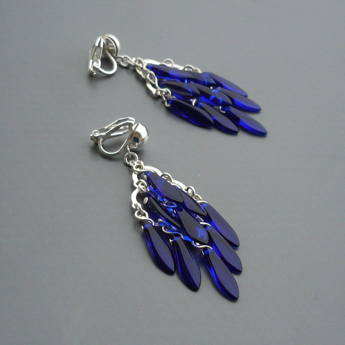 Námořnické vánkové klipsové náušnice