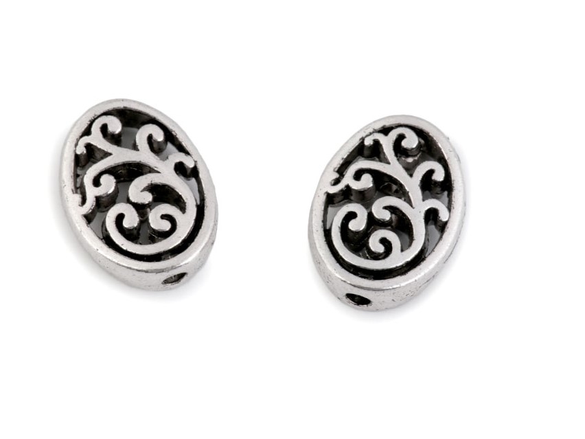 Kovový korálek - 2 kusy