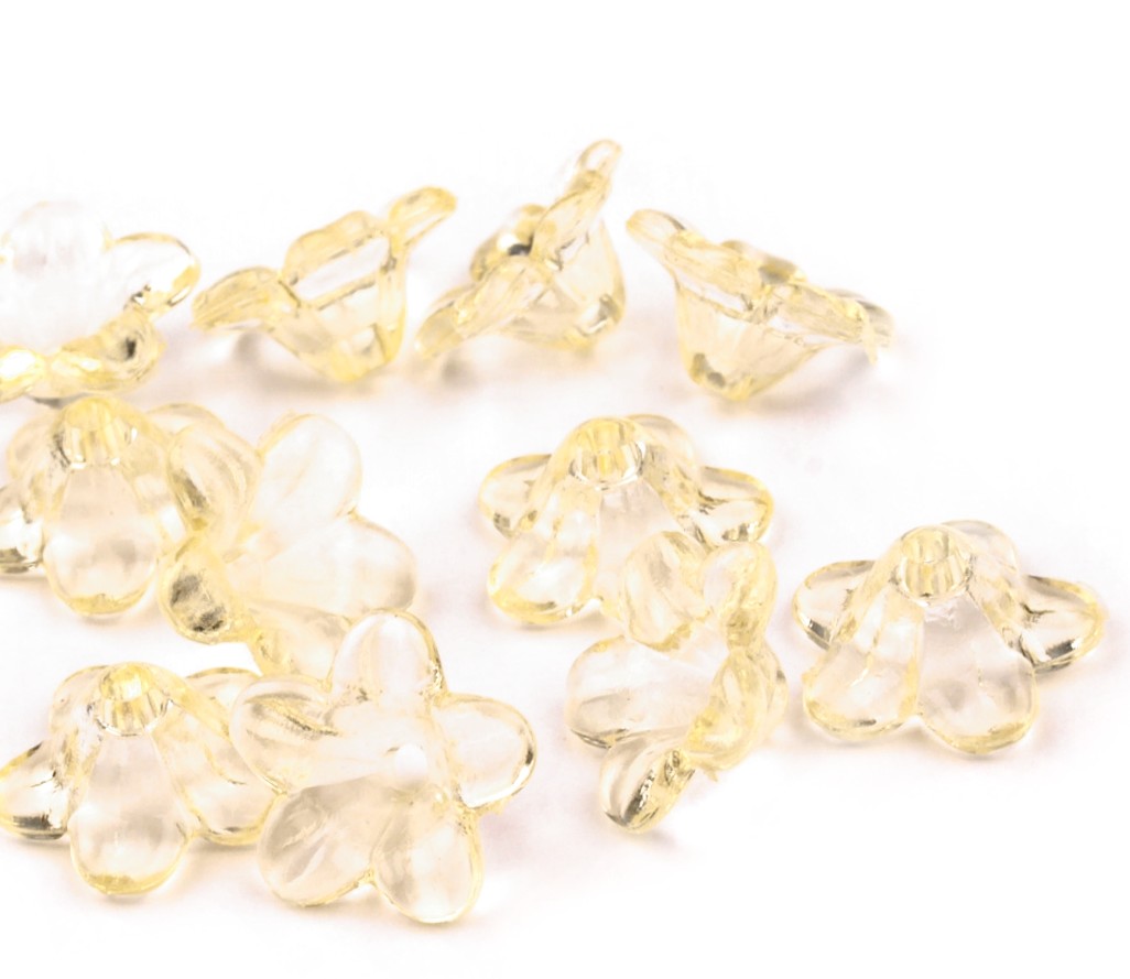 Zvoneček plast Ø12mm -10ks žlutá