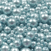 Voskované perly MIX velikostí cca Ø4-10mm - 10 ks