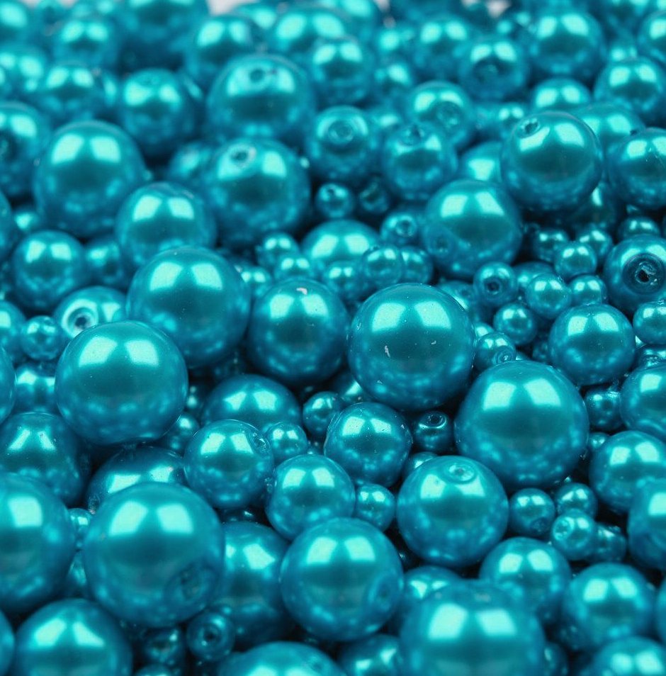 Voskované perly MIX velikostí cca Ø4-10mm - 12 ks