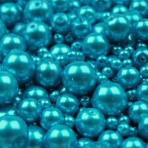 Voskované perly MIX velikostí cca Ø4-10mm - 12 ks