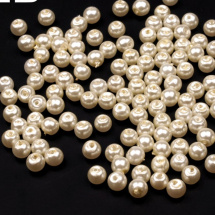 Voskované perly kuličky 4mm hladké 50g