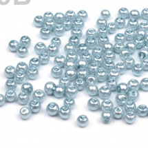 Voskované perly kuličky 4mm hladké 50g