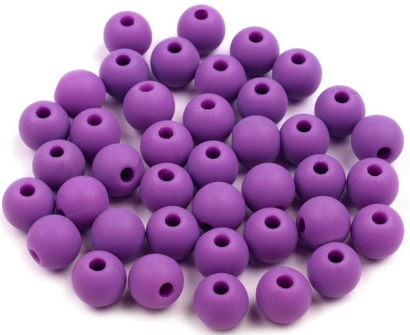 Plastové korálky - 30 kusů.