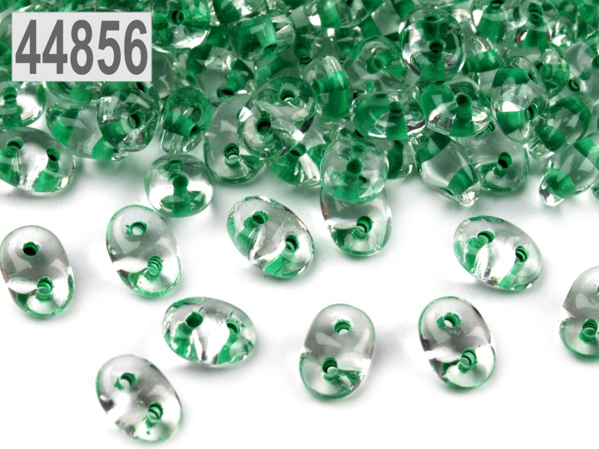 Dvoudírkový rokajl Super Duo 2,5 x 5mm