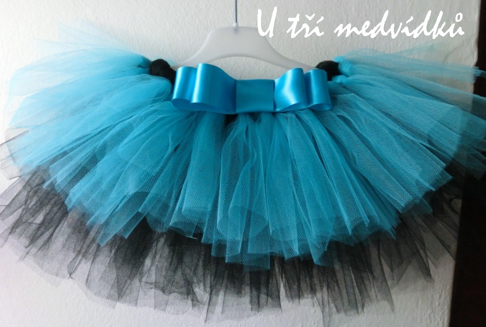 Tylová TUTU sukýnka dvouvrstvá (1 - 2 roky)