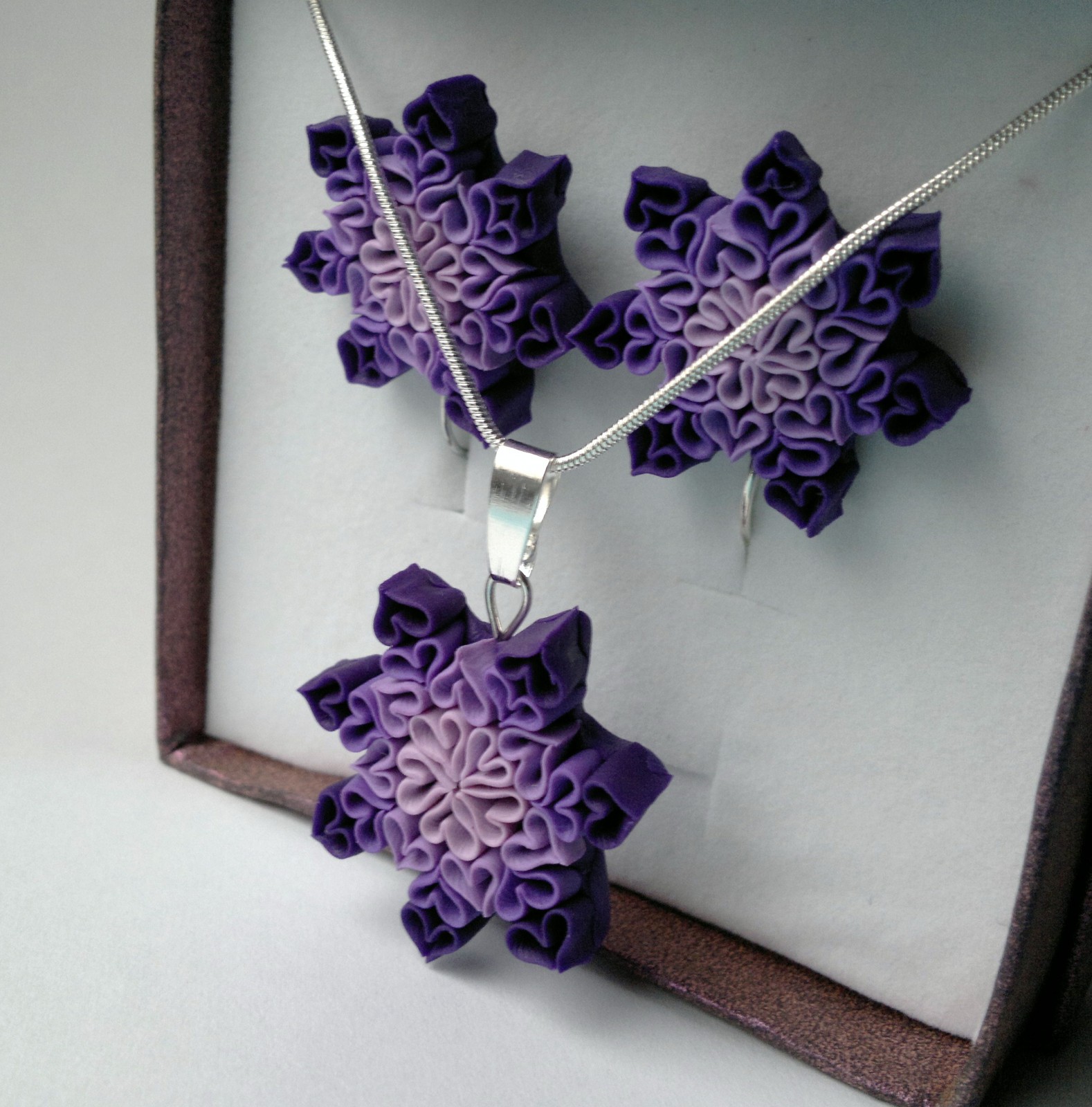 Fialky....Řetízek k sadě na přání