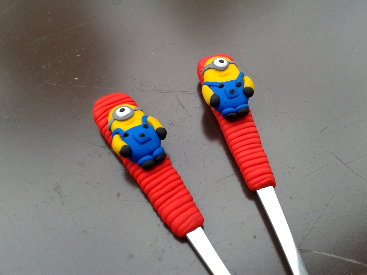 Fimo lžička - mimoni