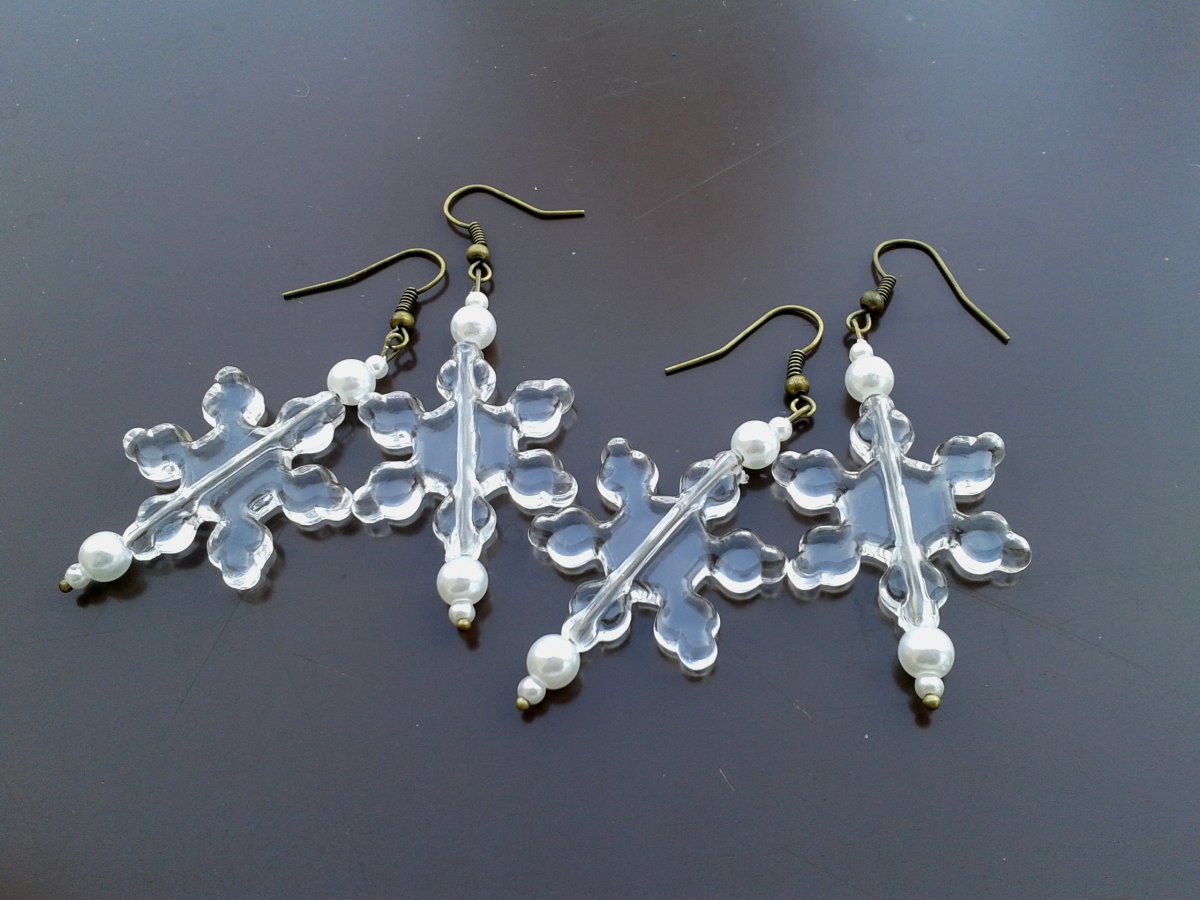 Vločky - náušnice